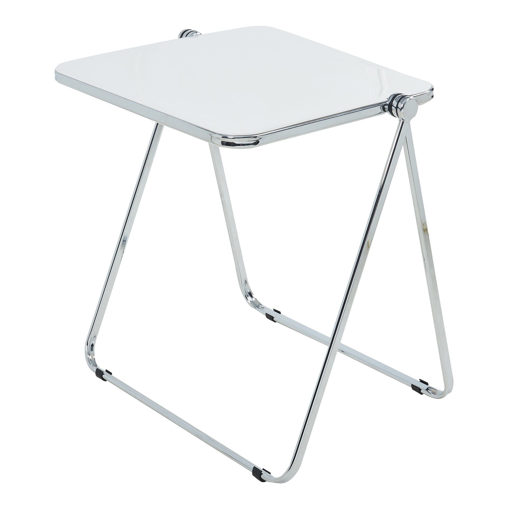 Tavolo Pieghevole Alerhavn Tavolino Portatile per Divano Laptop 70x49x68 cm Bianco [en.casa]