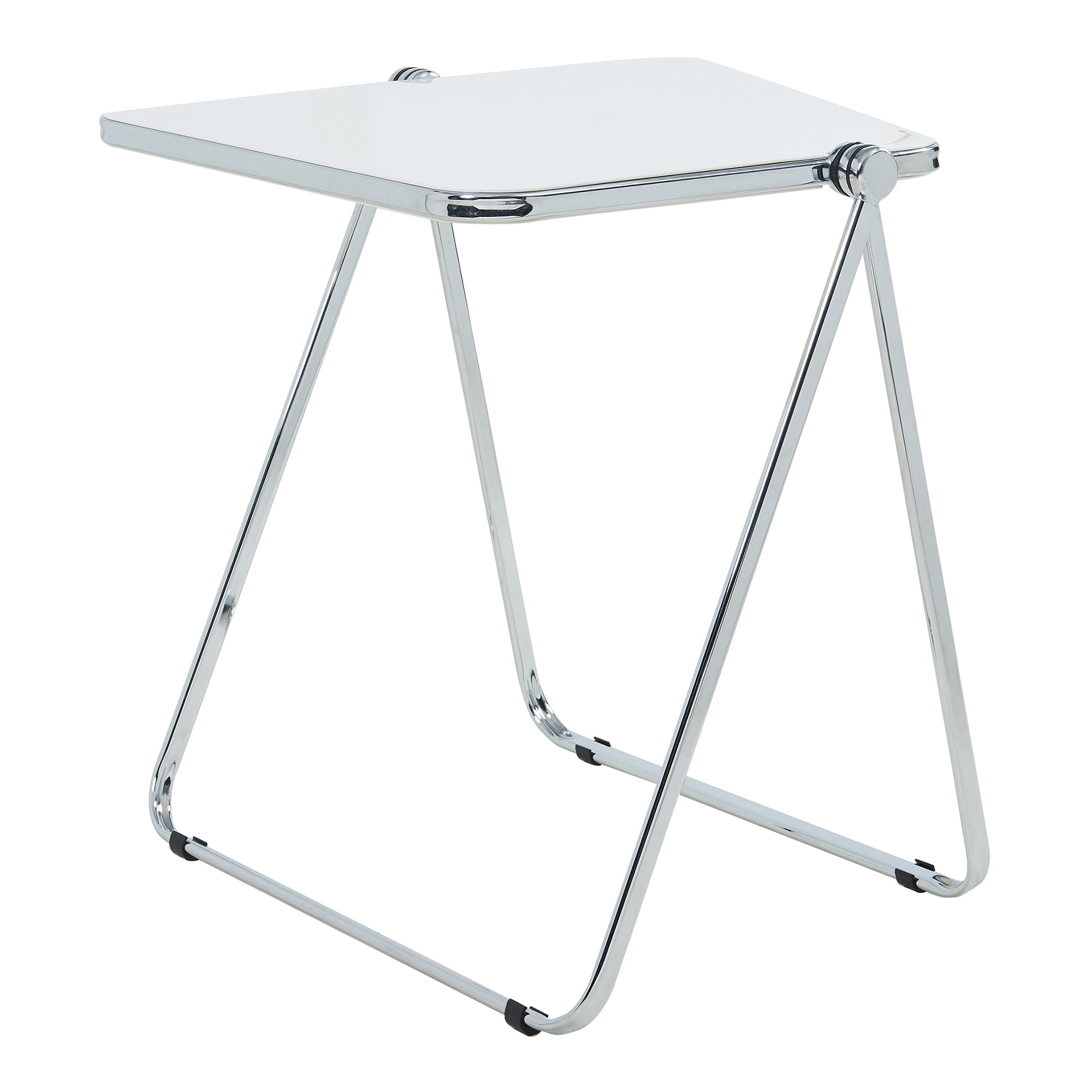 Tavolo Pieghevole Alerhavn Tavolino Portatile per Divano Laptop 70x49x68 cm Bianco [en.casa]