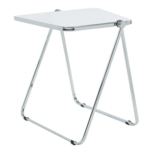 Tavolo Pieghevole Alerhavn Tavolino Portatile per Divano Laptop 70x49x68 cm Bianco [en.casa]