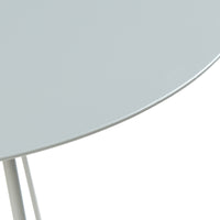 Tavolino Nopimi con Piano Rotondo e Gambe a Forcina 45 x Ø43 cm - Grigio Opaco [en.casa]