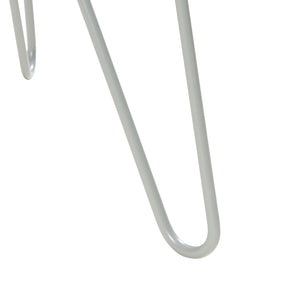 Tavolino Nopimi con Piano Rotondo e Gambe a Forcina 45 x Ø43 cm - Grigio Opaco [en.casa]