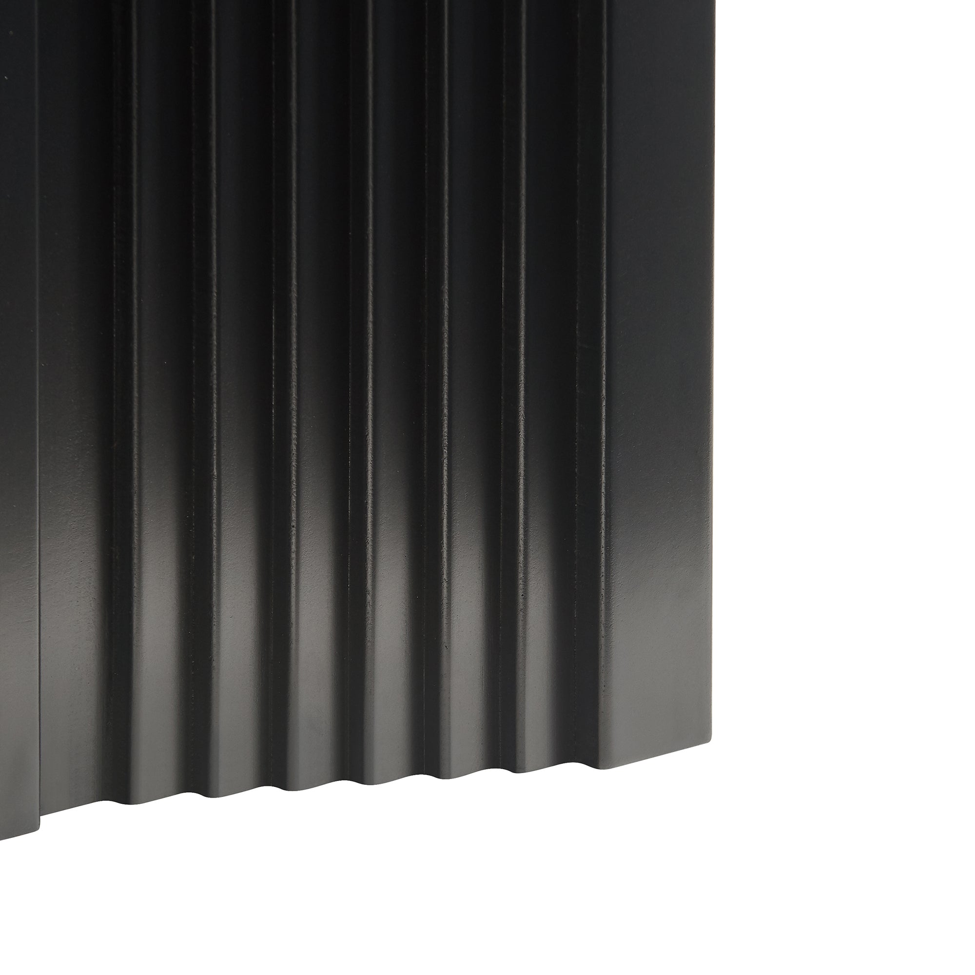 Tavolino Cubo Elverumn con Design Arcuato 45x35x35 cm Nero [en.casa]