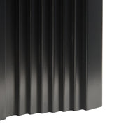 Tavolino Cubo Elverumn con Design Arcuato 45x35x35 cm Nero [en.casa]