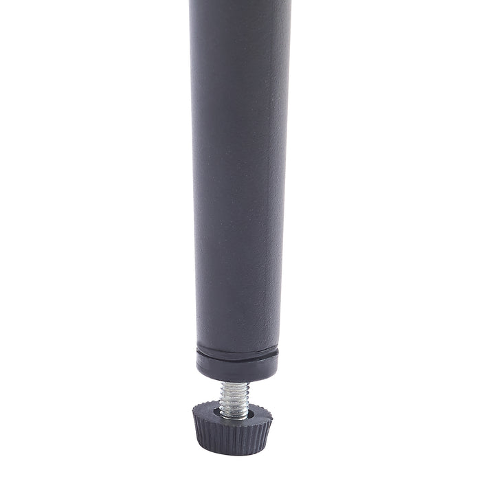 Tavolino Laterale Ulökantaa con Piano Rotondo in Vetro Fumé - Marrone [en.casa]