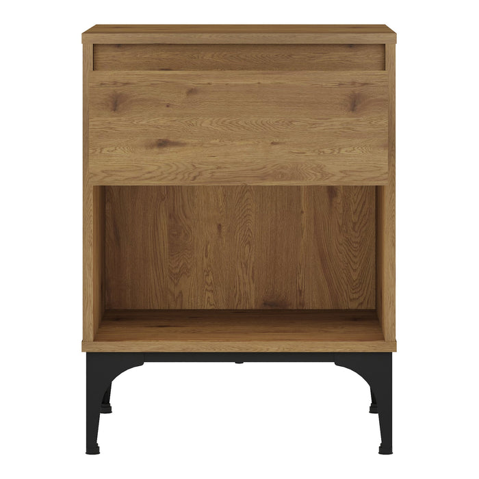 Tavolino laterale 62 x 46 x 40 cm effetto rovere scuro 03_0010917