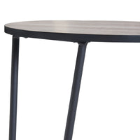 Tavolino da Divano Ylöjärvi con 2 Piani Rotondi - Effetto Rovere / Nero [en.casa]