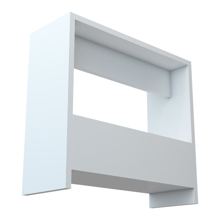 Consolle da Divano 'Rødovre' Tavolino Laterale con Contenitore Portaoggetti Portalibri - Bianco [en.casa]