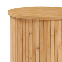 Tavolino da Caffè Rotondo Ledepid 40 x Ø40 cm - Naturale [en.casa]