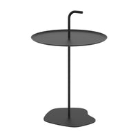 Tavolino Rotondo da Giardino Calimera con Manico - Nero casa.pro