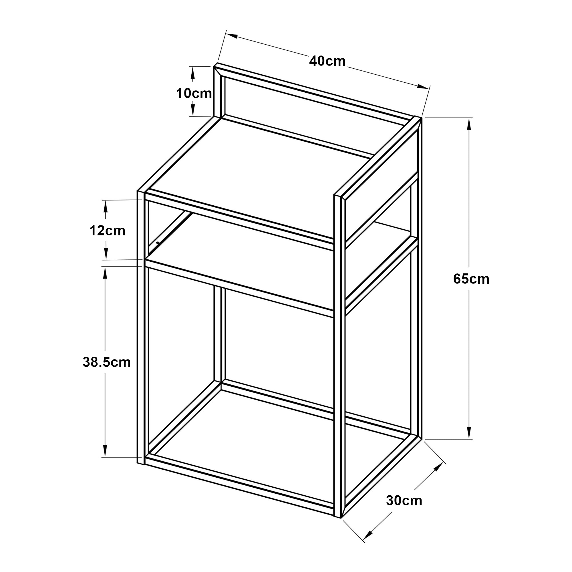 Tavolino Laterale da Divano Riihimäki Comodino in Acciaio - Nero opaco [en.casa]
