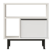 Tavolino Laterale da Divano Vesanto 60 x 60 x 26 cm - Bianco [en.casa]