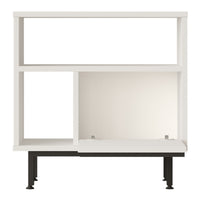 Tavolino Laterale da Divano Vesanto 60 x 60 x 26 cm - Bianco [en.casa]