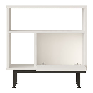 Tavolino Laterale da Divano Vesanto 60 x 60 x 26 cm - Bianco [en.casa]