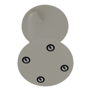 Tavolino da Divano Holeby con Rotelle e Piano Rotondo - Colore Arenaria [en.casa]