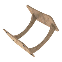 Tavolino Laterale Stattela a Forma di C con Rotelle 59 x 35 x 56 cm - Effetto Legno [en.casa]