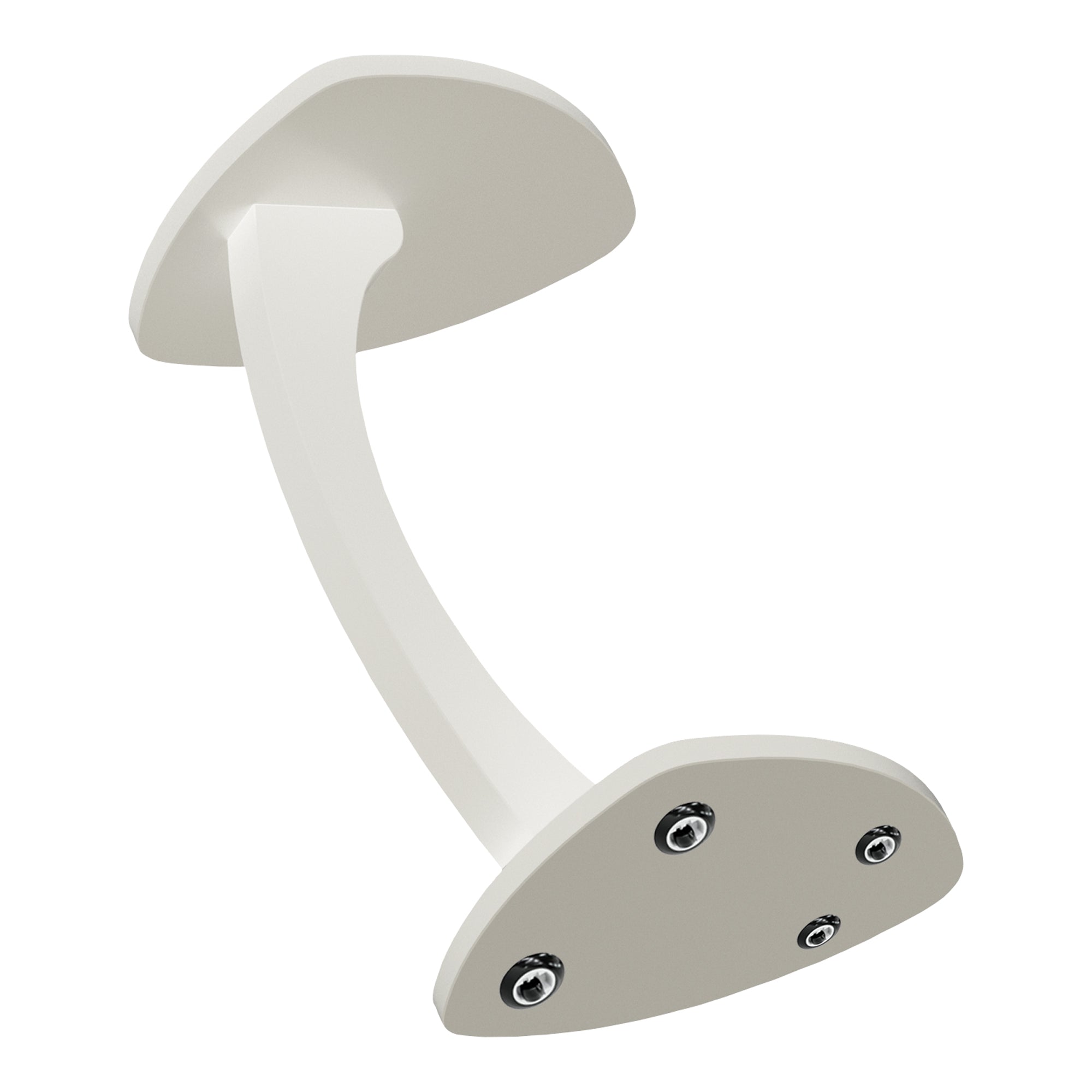 Tavolino per Divano Klinerg a Forma di C con Rotelle - Bianco [en.casa]