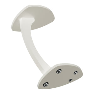 Tavolino per Divano Klinerg a Forma di C con Rotelle - Bianco [en.casa]