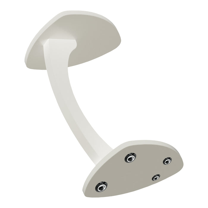 Tavolino per Divano Klinerg a Forma di C con Rotelle - Bianco [en.casa]