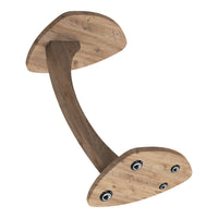 Tavolino per Divano Klinerg a Forma di C con Rotelle - Effetto Legno [en.casa]