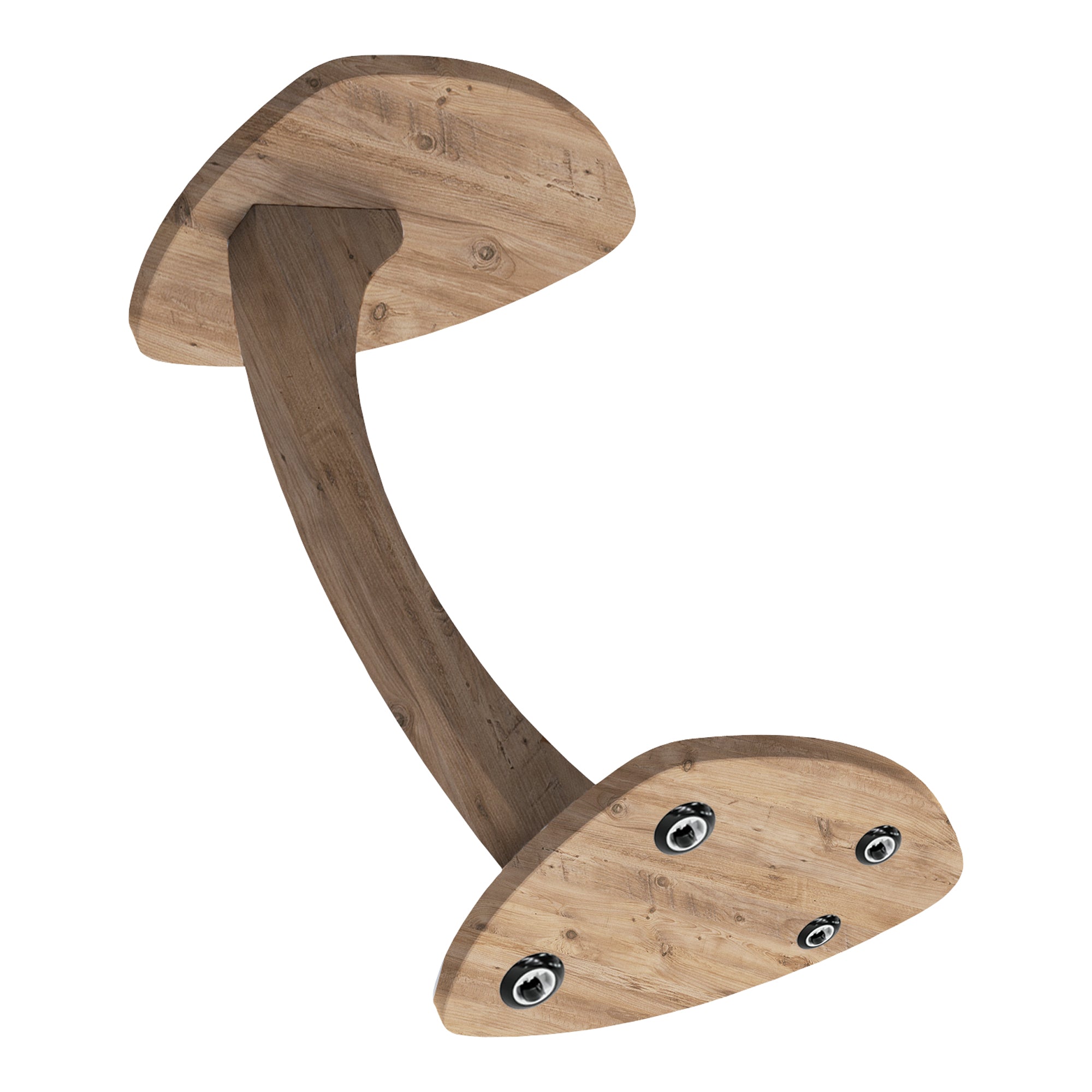 Tavolino per Divano Klinerg a Forma di C con Rotelle - Effetto Legno [en.casa]