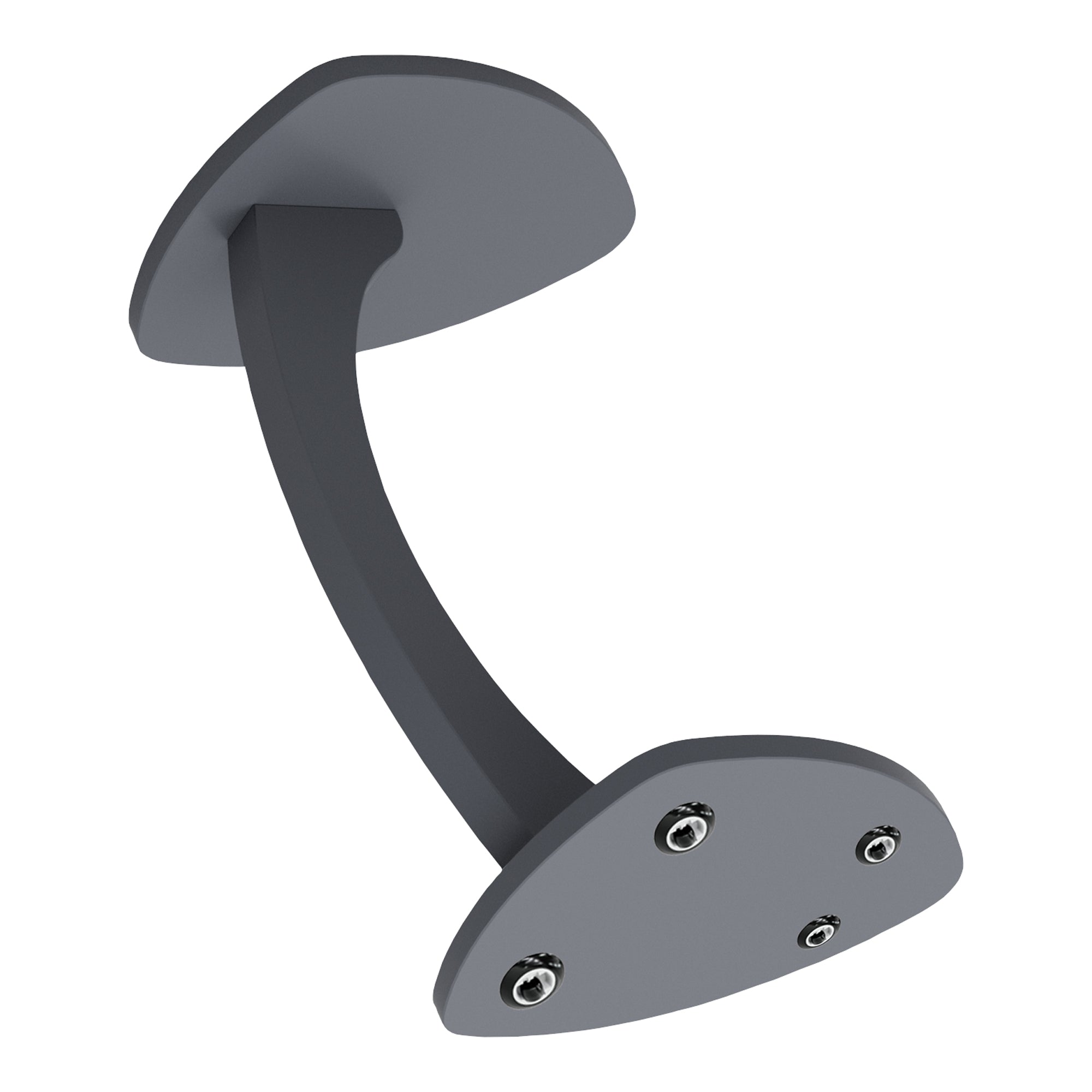 Tavolino per Divano Klinerg a Forma di C con Rotelle - Grigio [en.casa]