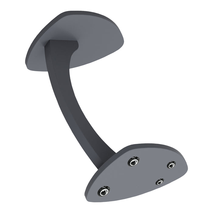 Tavolino per Divano Klinerg a Forma di C con Rotelle - Grigio [en.casa]