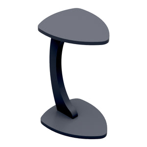 Tavolino per Divano Klinerg a Forma di C con Rotelle - Grigio [en.casa]