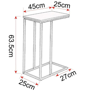 Tavolino 63,5 cm in metallo e legno 19_0000363