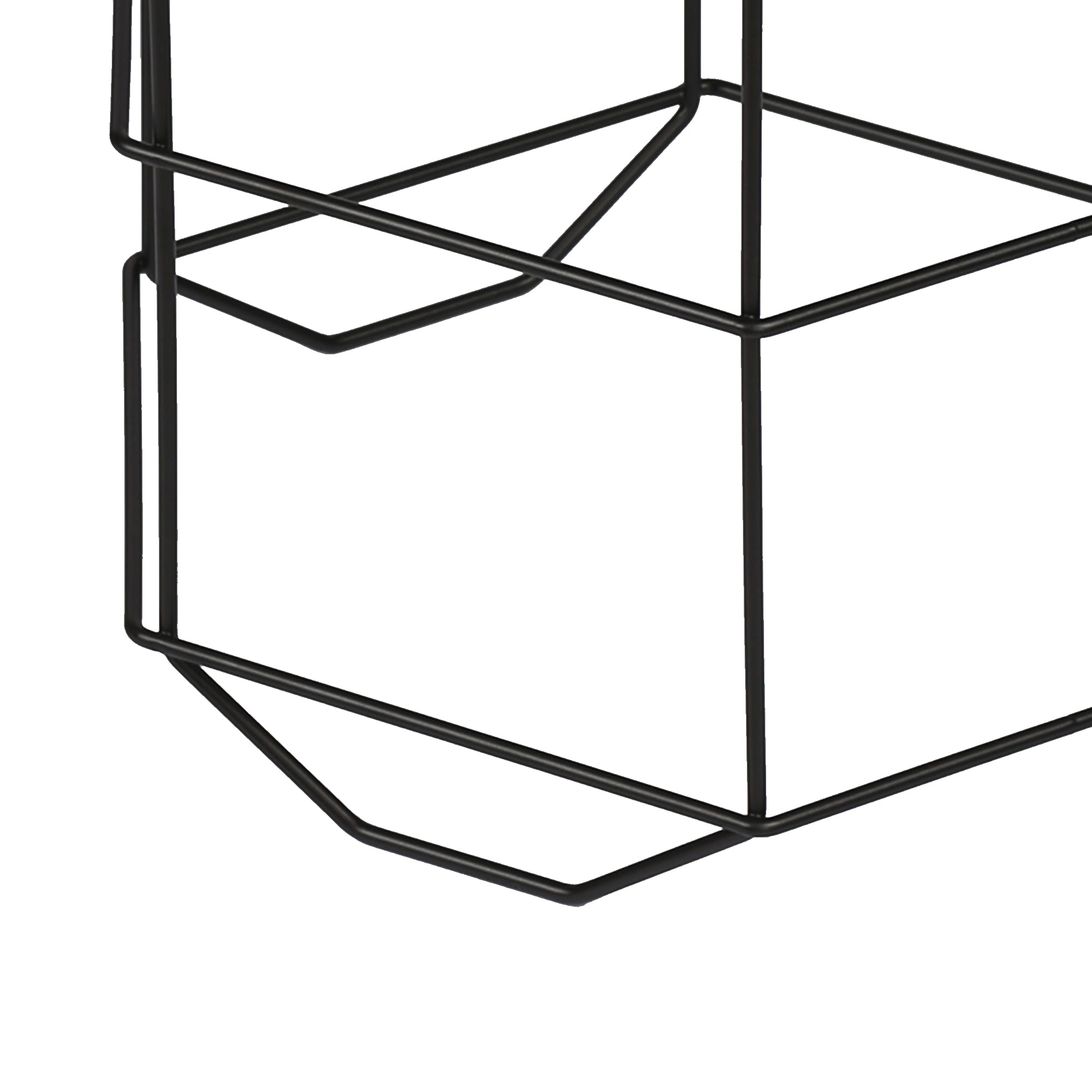 Set 'Hørning' di 3 Tavolini Bassi a Forma di Cestello in Misure Diverse 3 Tavolini Sovrapponibili con Piano Rimovibile