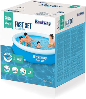 Bestway 57456 piscina gonfiabile fast set rotonda da 305x66 cm