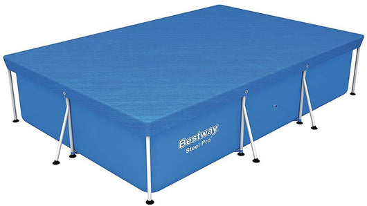 Bestway 58106 telo copertura per piscine steel pro rettangolari cm.300x201