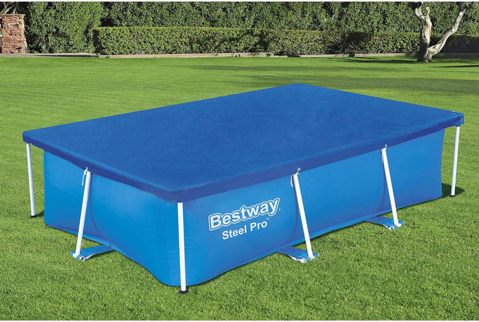 Bestway 58106 telo copertura per piscine steel pro rettangolari cm.300x201