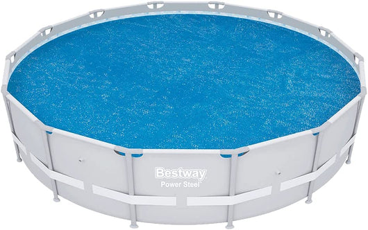 Bestway 58252 telo copertura per piscine rotonde da 457 e 427 cm per piscine fast set, steel pro max e power steel