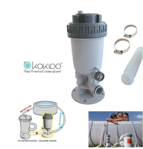 Bestway k534cbx dispenser con dosatore automatico per pasticche di cloro kokido