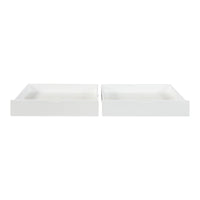 Set di 2 Cassetti Sottoletto Ydre a 4 Rotelle 97,5 x 62 x 22 cm Bianco [en.casa]