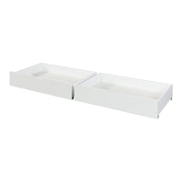 Set di 2 Cassetti Sottoletto Ydre a 4 Rotelle 97,5 x 62 x 22 cm Bianco [en.casa]