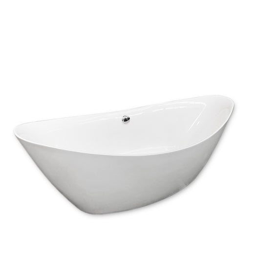 Vasca freestanding bianca moderna 180 X 80 cm – Beverly