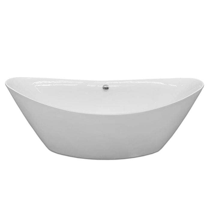 Vasca freestanding bianca 180 X 80 cm + Rubinetto a colonna – Beverly