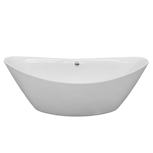 Vasca freestanding bianca moderna 180 X 80 cm – Beverly