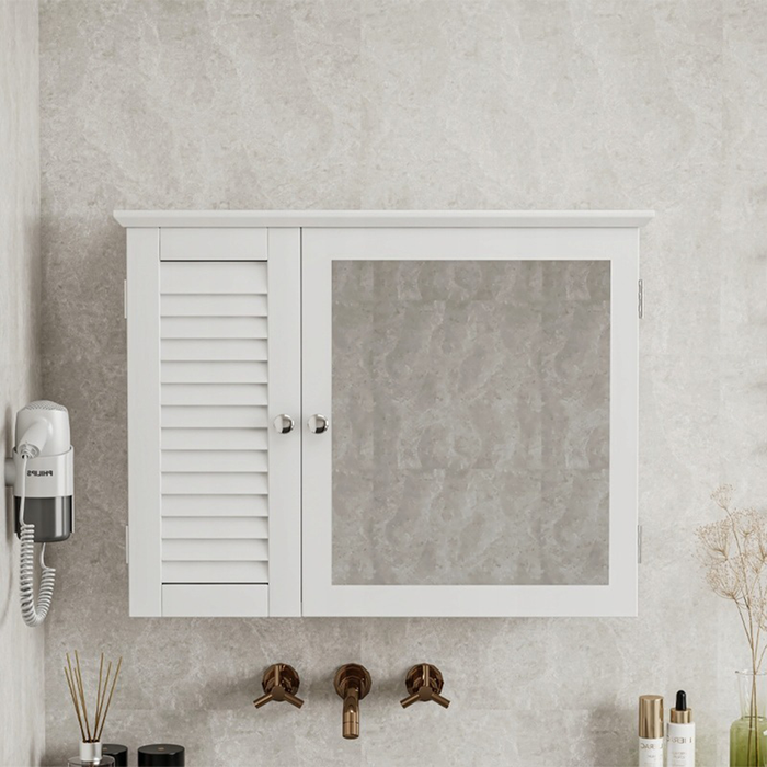 Armadio da bagno, bianco 69x15x49 cm