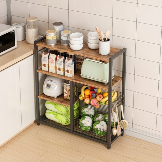 Mobile da cucina, marrone 80/35/95 cm