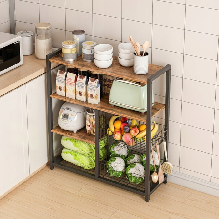 Mobile da cucina, marrone 80/35/95 cm