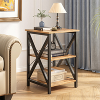 Tavolino da Caffè Marrone 40x40x60 cm Ideale per Soggiorno