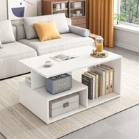 Tavolino da Salotto Bianco 90x43x51 cm Ideale per Ogni Ambiente