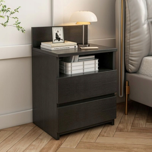 Comodino Nero 40x59x32 cm Ideale per Camera da Letto