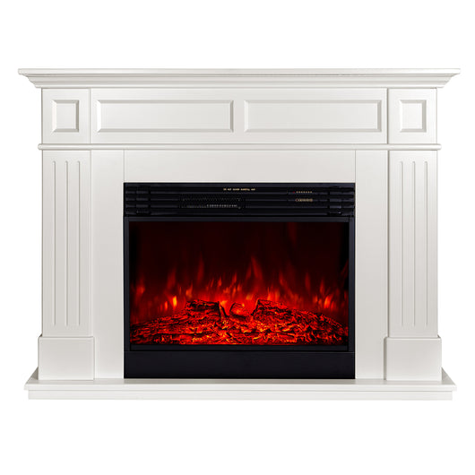 Camino Elettrico da Pavimento 100x132x30 cm Effetto Fiamma 1950W Sicilia & Mirabella