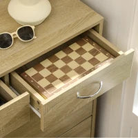 Mobile Scarpiera in Truciolato con 2 Ripiani Interni Regolabili e 2 Cassetti, 80x30x91.5 cm