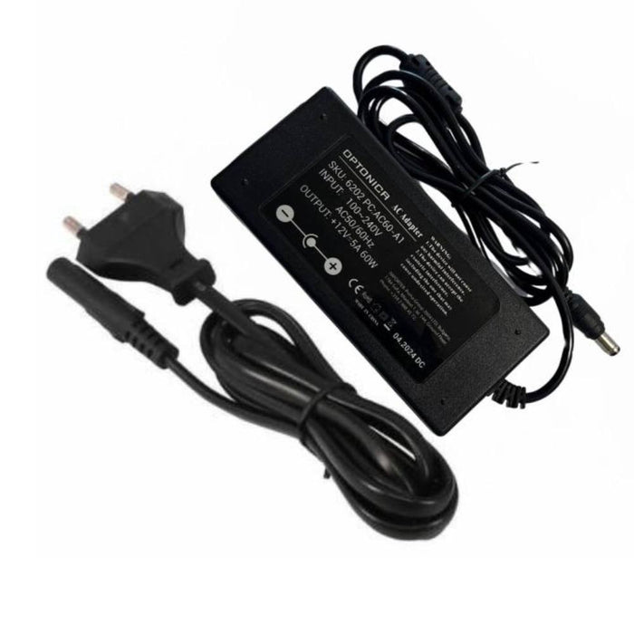 Alimentatore led 12v 60w optonica 6202 per interni con garanzia 3 anni
