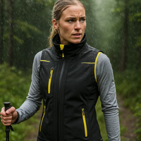 Gilet softshell donna impermeabile traspirante universe colore black carbon upower