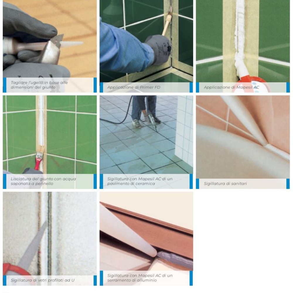 Silicone acetico giunture fughe colorato resistente muffa 310 ml mapesil ac *** colore- beige - 132, confezione 1